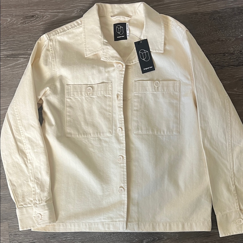 New Original Use Cream Collared Shirt